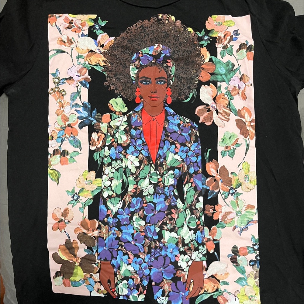 Zara Floral Graphic T-Shirt